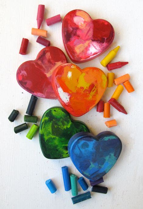 Crayon Heart Valentines Crayon Heart Heart Shaped Crayons