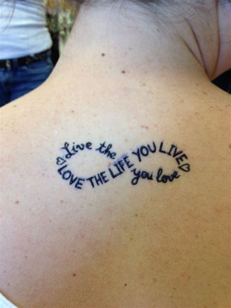 Live The Life You Love Love The Life You Live Henna Tattoo