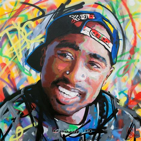 Tupac Shakur 2pac Original Painting 40 52 Art Music Rap Hip