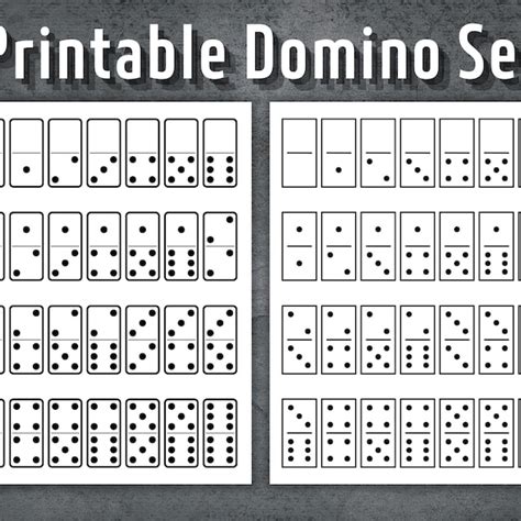 Domino Template Etsy