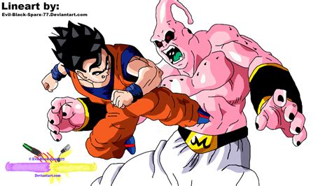 Gohan Vs Super Buu By Evil Black Sparx 77 On Deviantart