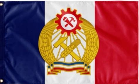 Kaiserreich Commune Of France Brasão Comunismo Bandeiras