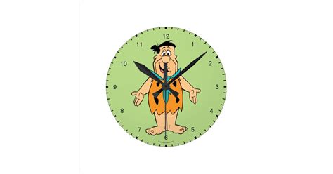 The Flintstones Fred Flintstone Round Clock