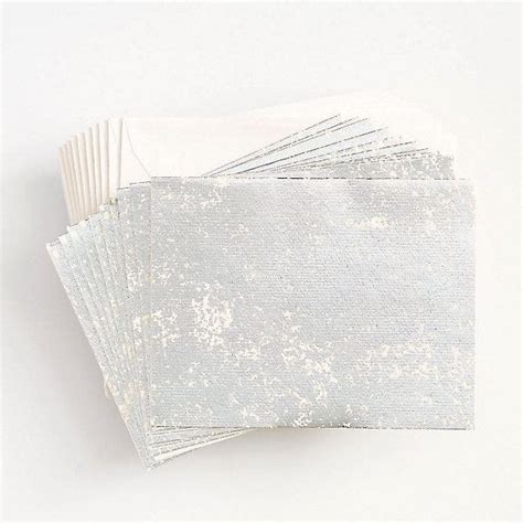 Paper Source Crushed Silver Stationery Set