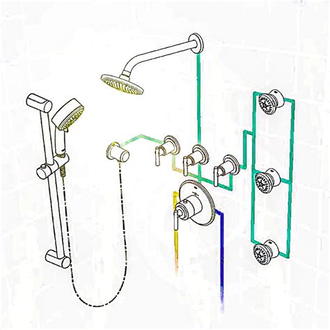 Dual Shower Head Plumbing Diagram System Hugh Graham