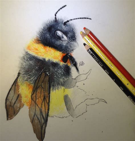Bumblebee drawing I made ;3 | Bumblebee drawing, Bumblebee painting, Bee art