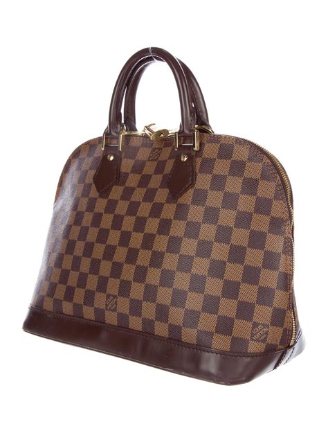 Louis Vuitton Damier Ebene Alma Pm Handbags Lou125498 The Realreal