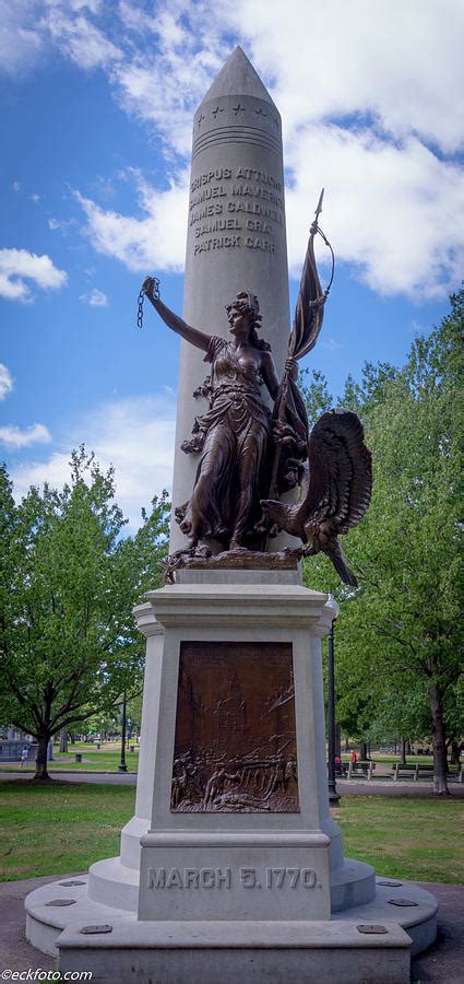 4 Boston Massacre Monument Eckfoto Boston Freedom Trail Photograph By