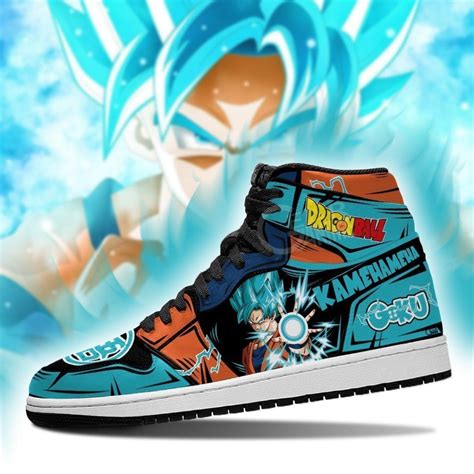 Goku Blue Air Jordan Sneakers Dbz Shop