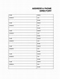 Phone Number List Template - Free Samples , Examples & Format Resume ...