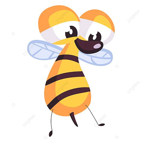 Sad Bee Clipart Hd PNG Sad Bee Illustration Vector On White Background