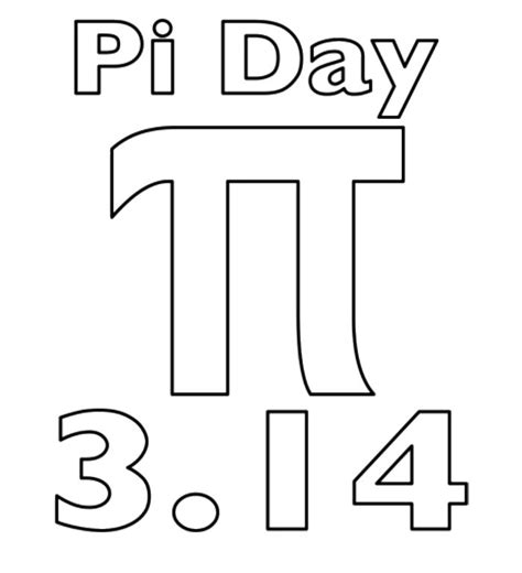 Year of the rabbit free coloring page; Printable Pi Day Coloring Page For Kids | Coloring pages ...