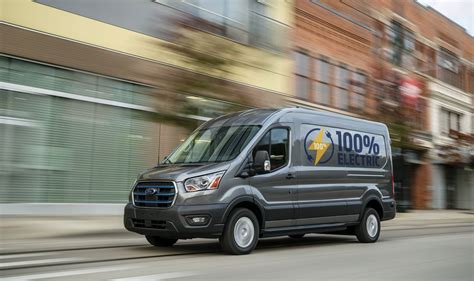 Ford Unveils E Transit Electric Cargo Van With 126 Miles Of Range And