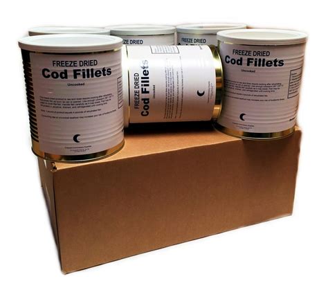 Military Surplus Freeze Dried Canned Cod Fish Fillets Safecastle