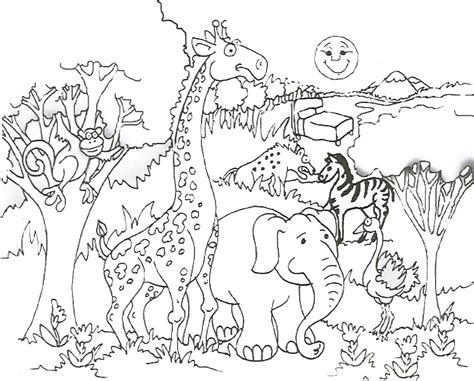 African Animal Coloring Page Only Coloring Pages