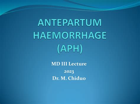 Ppt Antepartum Hemorrhage Powerpoint Presentation Free To Download