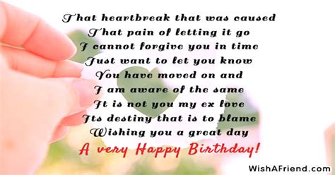 Specially, a birthday letter which is seen amongst boyfriends and girlfriends in loving relationships. Birthday Messages For Ex Boyfriend