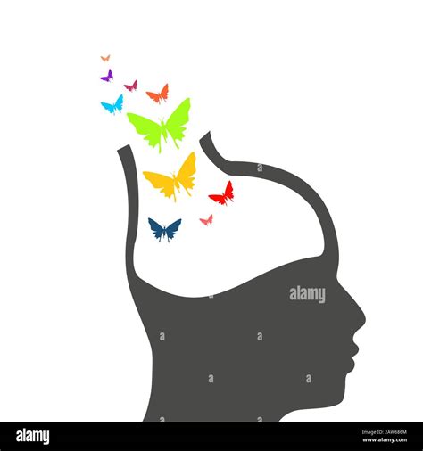 Side Profile Butterfly Stock Vector Images Alamy