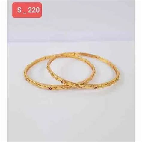 Brass Party Wear S 220 Ladies Gold Plated Bangles At Rs 115pair In Surat