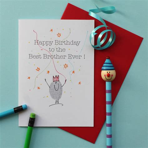 Brother Happy Birthday Card By Adam Regester Design