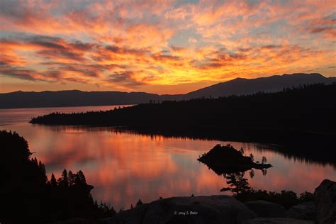 Emerald Bay Lake Tahoe Lake Tahoe — A Stunning Sunrise Ov Flickr