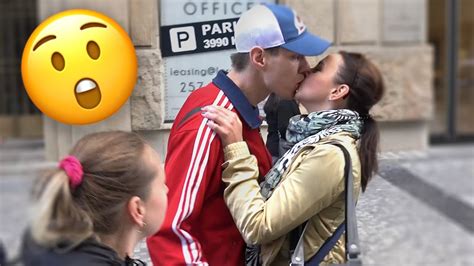 Girl Kissing Strangers In Public Anything For Money 4 Youtube