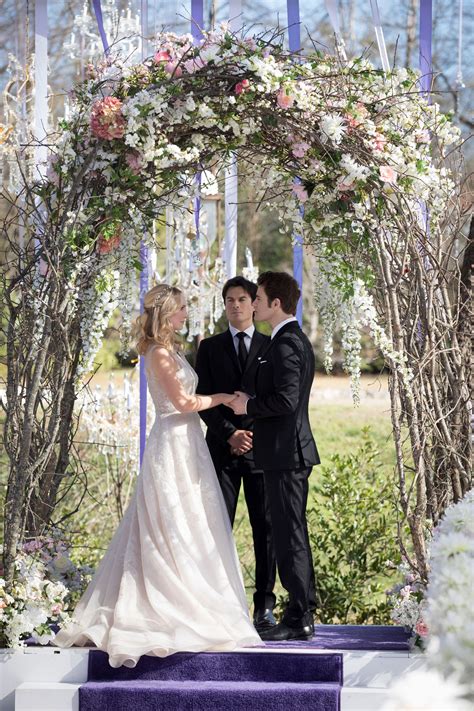 Vampire Diaries See New Photos Of Stefan And Carolines Wedding