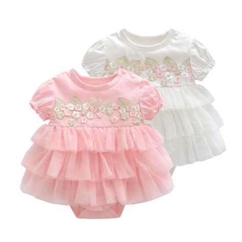 Princess 2019 Baby Girl Clothes Summer Newborn Infant Girls Dress