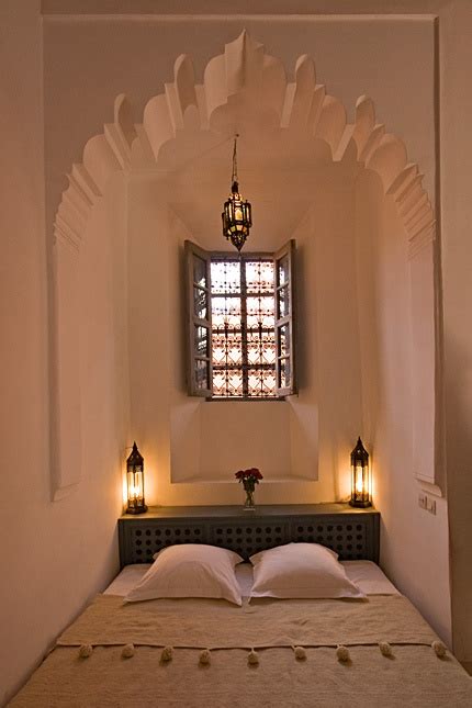 Don't be scared to improvise if you don't have an actual canopy bed. 66 Mysterious Moroccan Bedroom Designs - DigsDigs