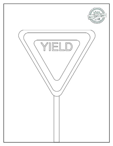 7 Free Printable Stop Sign And Traffic Signal And Signs Coloring Pages In