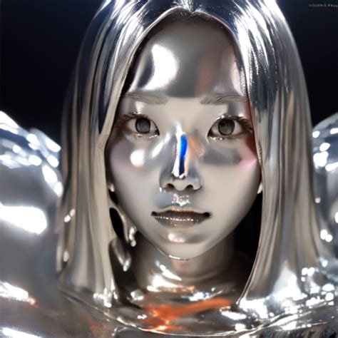 Ai Art Liquid Metal Girl By Kk G Pixai