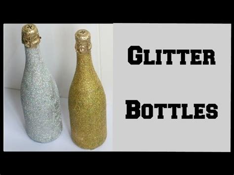 Diy Glitter Champagne Bottle How To Glitter Wine Bottles Ali Coultas