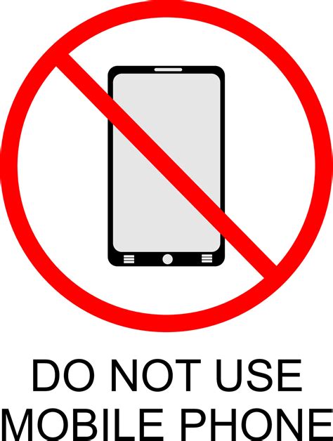 Do Not Use Mobile Phone Sign 11354321 Vector Art At Vecteezy