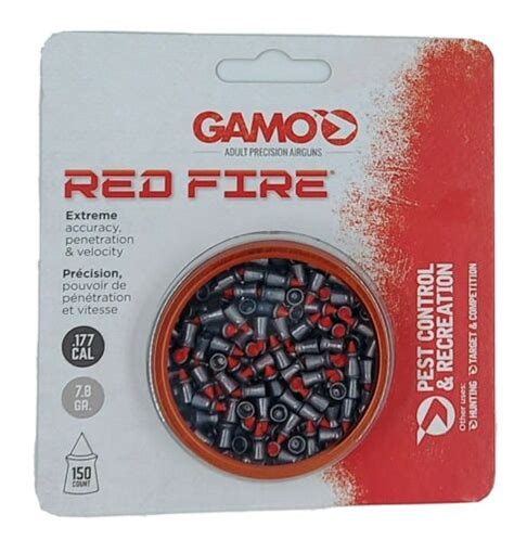 Gamo Red Fire Air Gun Pellets 177 Caliber 150pack 632270154