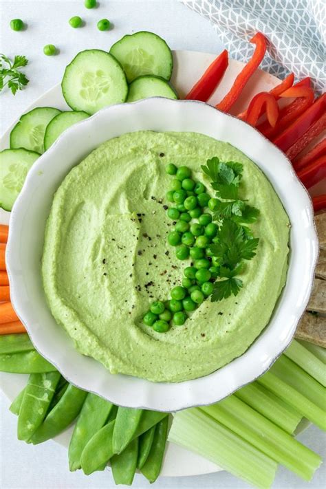 Pea Hummus Is A Super Easy Delicious Bright Green Dip Its Really