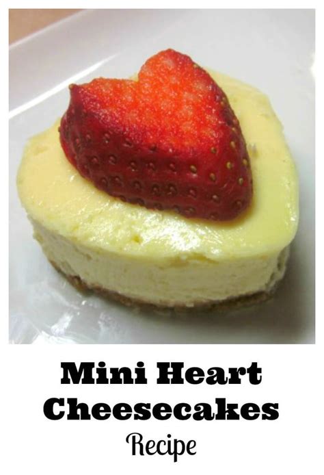 Individual Sized Heart Shaped Cheesecake Recipe Recipe Valentines Recipes Desserts