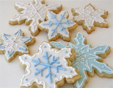 Christmas Snowflake Cookies Sugar Cookies Decorated With F Flickr