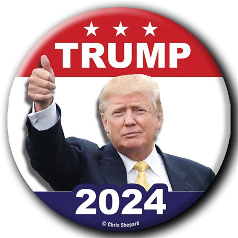 Amazon.com: Donald Trump Thumbs Up 2024 Campaign Buttons Pins - 2.25 