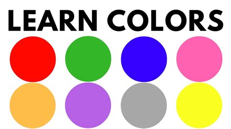 Learning Colors For Babies Teaching Colours To Babies Watch Learn