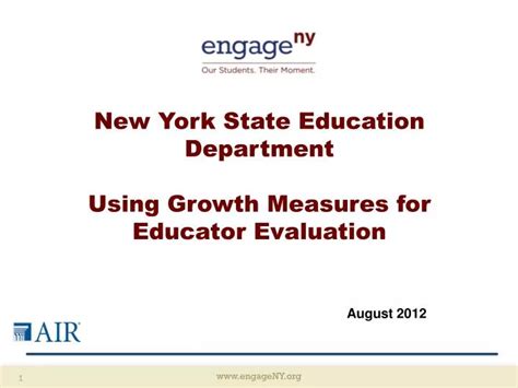 Ppt New York State Education Department Using Growth Measures For