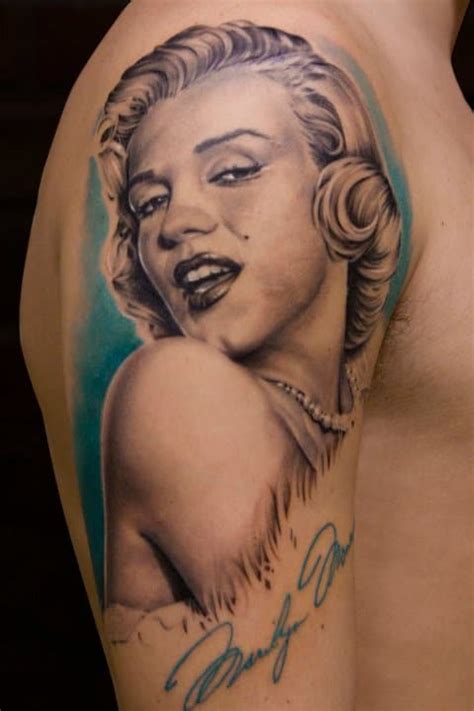 TAtouage Portrait De Marilyn Monroe Inkage