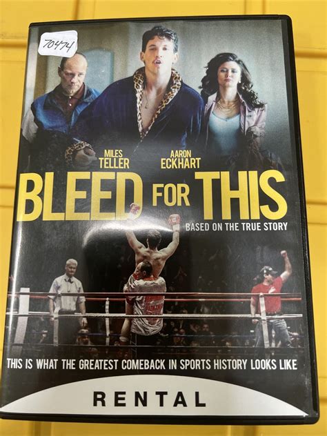Bleed For This Dvd 2017 Previously Rented Ebay