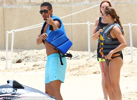 Manchester United Defender Chris Smalling Enjoys Jet Ski Ride During Barbados Getaway With