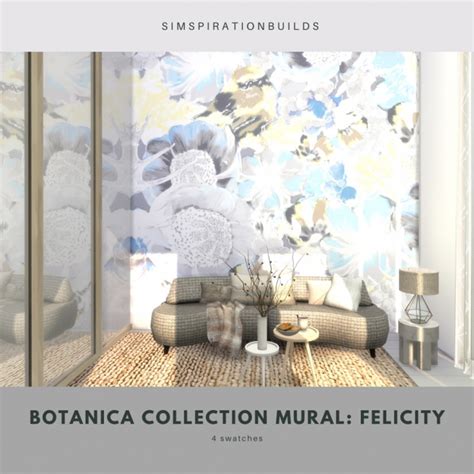 Botanica Collection Mural At Simspiration Builds Sims 4 Updates