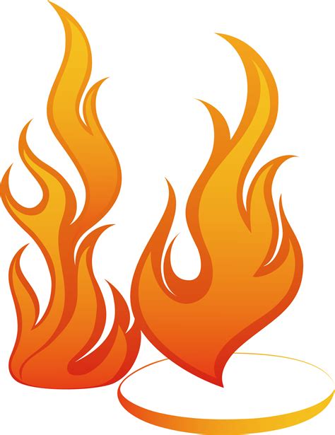 Download Flames Clipart Orange Flame Transparent Flame Of Fire Png