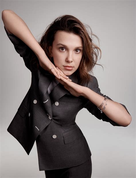 This is not the actress mbb. Millie Bobby Brown stars in the Pandora Me Jewelry Campaign