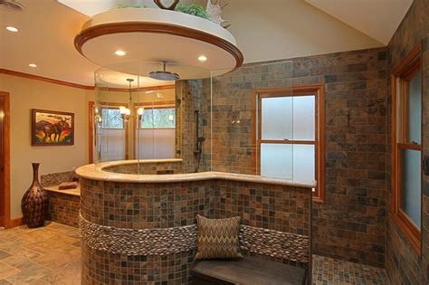 A custom designed diamond spas copper tub is sure to browse our collection below to see some of our custom made bathtubs and schedule your free. Custom Tile Master Bath - Eclectic - Bathroom - St Louis ...