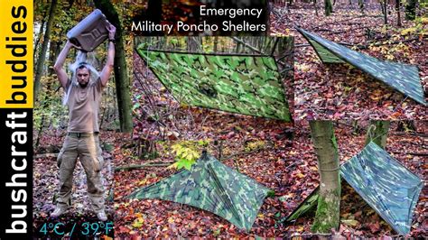 Military Poncho Shelters Emergency Bushcraft Survival Youtube