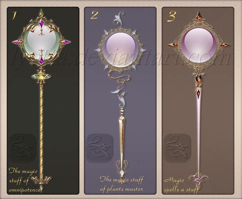 Magic Staffs By Lyotta On Deviantart