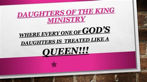 Ppt Welcome To Daughters Of The King Ministry Powerpoint Presentation